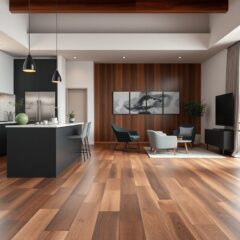 Łączenie podłogi w kuchni i salonie: jak estetycznie i funkcjonalnie połączyć różne materiały oraz strefy w otwartej przestrzeni