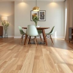 Podłoga w salonie a stół i krzesła: jak wybrać trwałe i ciche rozwiązania do codziennego użytku