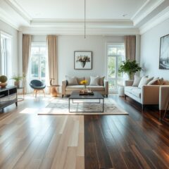 Podłoga do salonu jasna czy ciemna: jak wybrać kolor pod kątem metrażu, stylu i efektu wizualnego