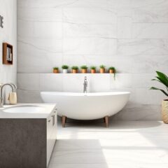 Podłoga do łazienki: jak wybrać materiał łączący trwałość, bezpieczeństwo i styl wnętrza